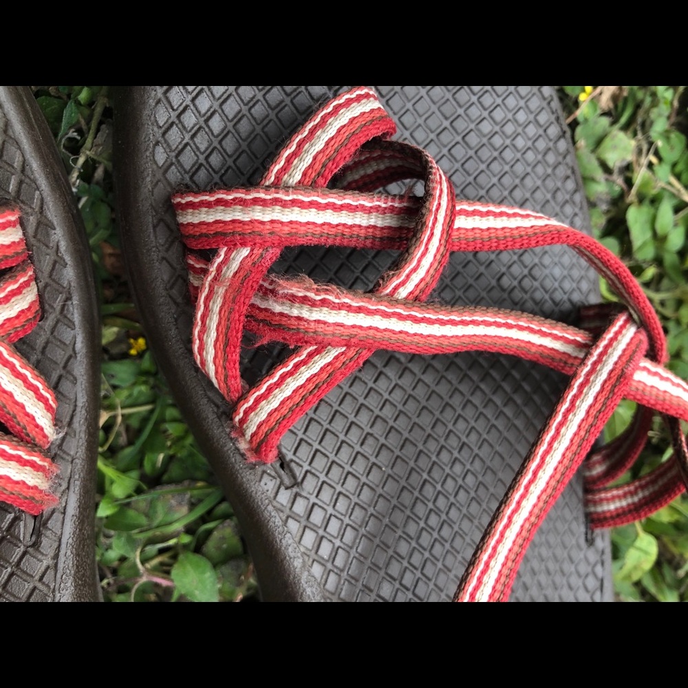 Chaco double strap multi red/brown Zx/2 sandals 8 - Picture 8 of 8